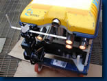 ROV with measuring frame