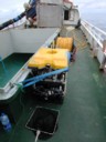 ROV lashed  down for transit