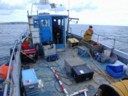 small boat ROV operation